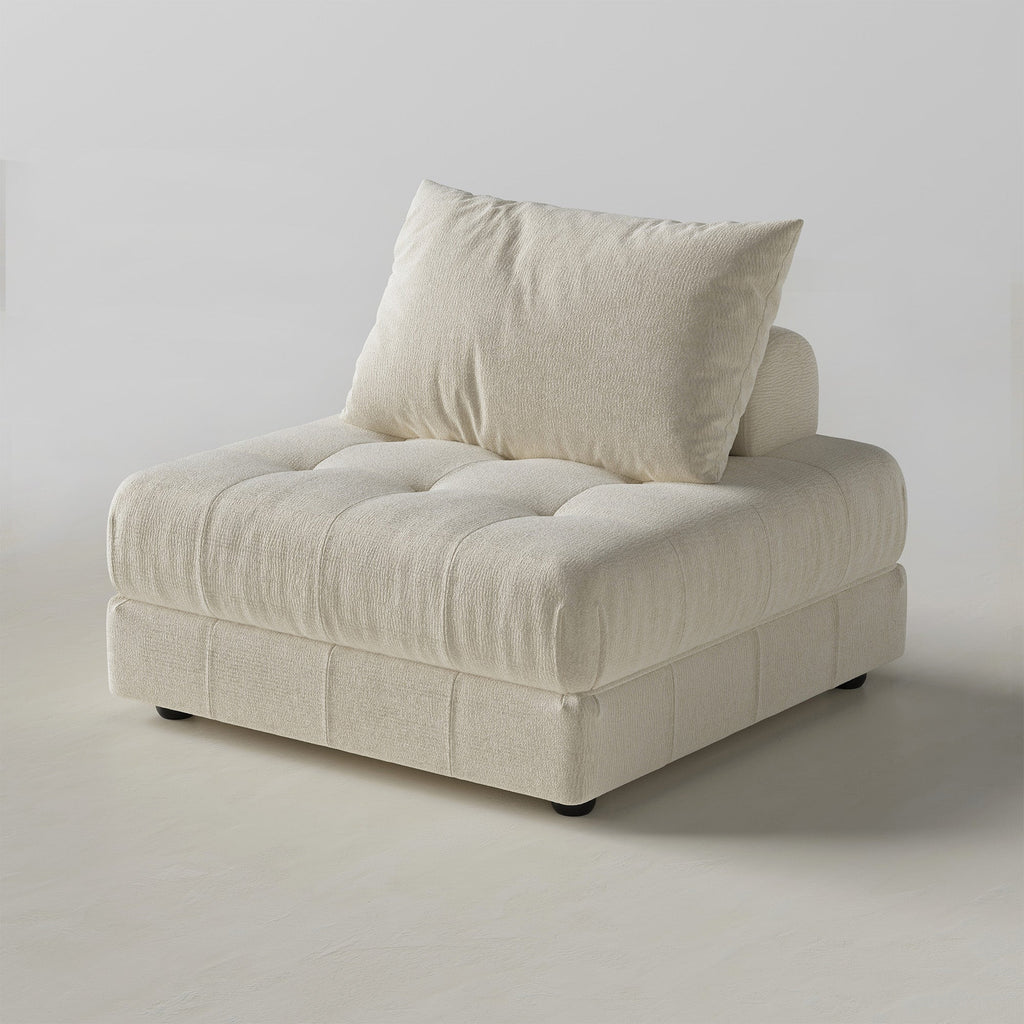 Canapé sectionnel modulaire gris Block