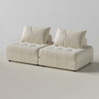 Canapé sectionnel modulaire blanc Block