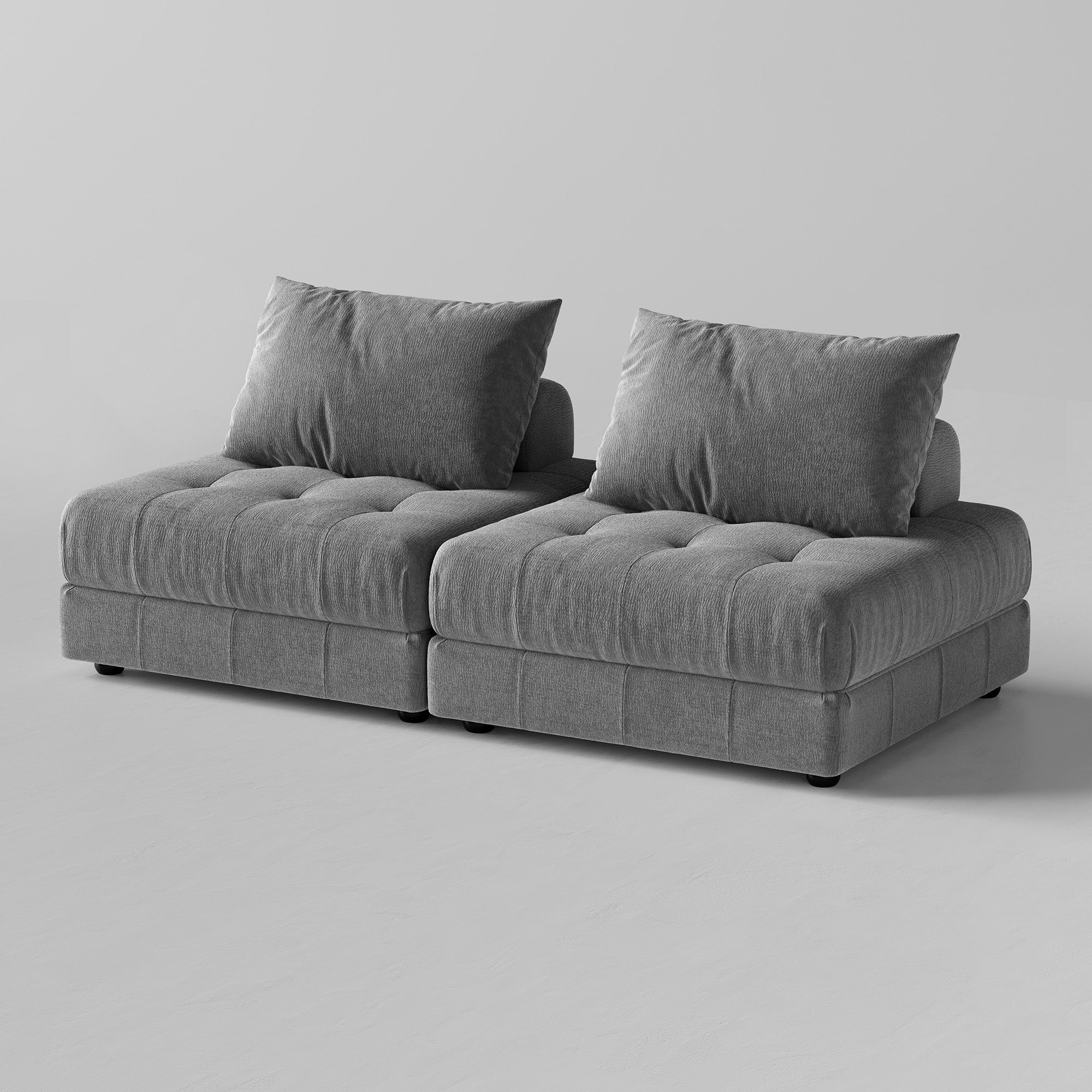 Canapé sectionnel modulaire blanc Block