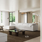 Canapé et pouf beige Tender Wabi-Sabi