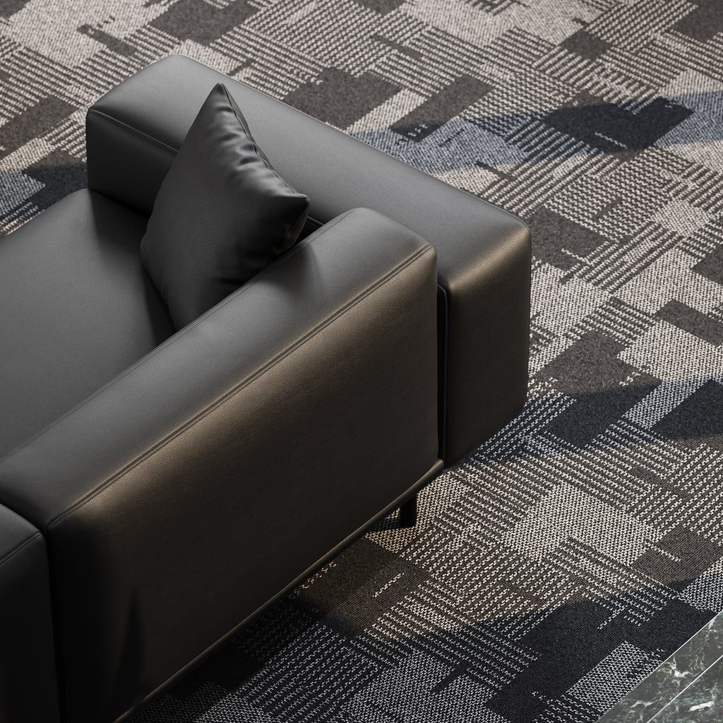 Canapé en cuir beige noble