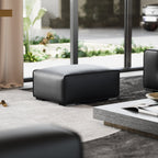 Ensemble de canapés modulaires en cuir kaki Domus