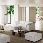 Canapé et pouf beige Tender Wabi-Sabi