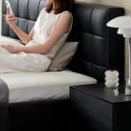 Lit en cuir Sugar Cube