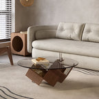 Table basse en verre Magic Cube scandinave