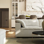 Canapé et pouf beige Tender Wabi-Sabi