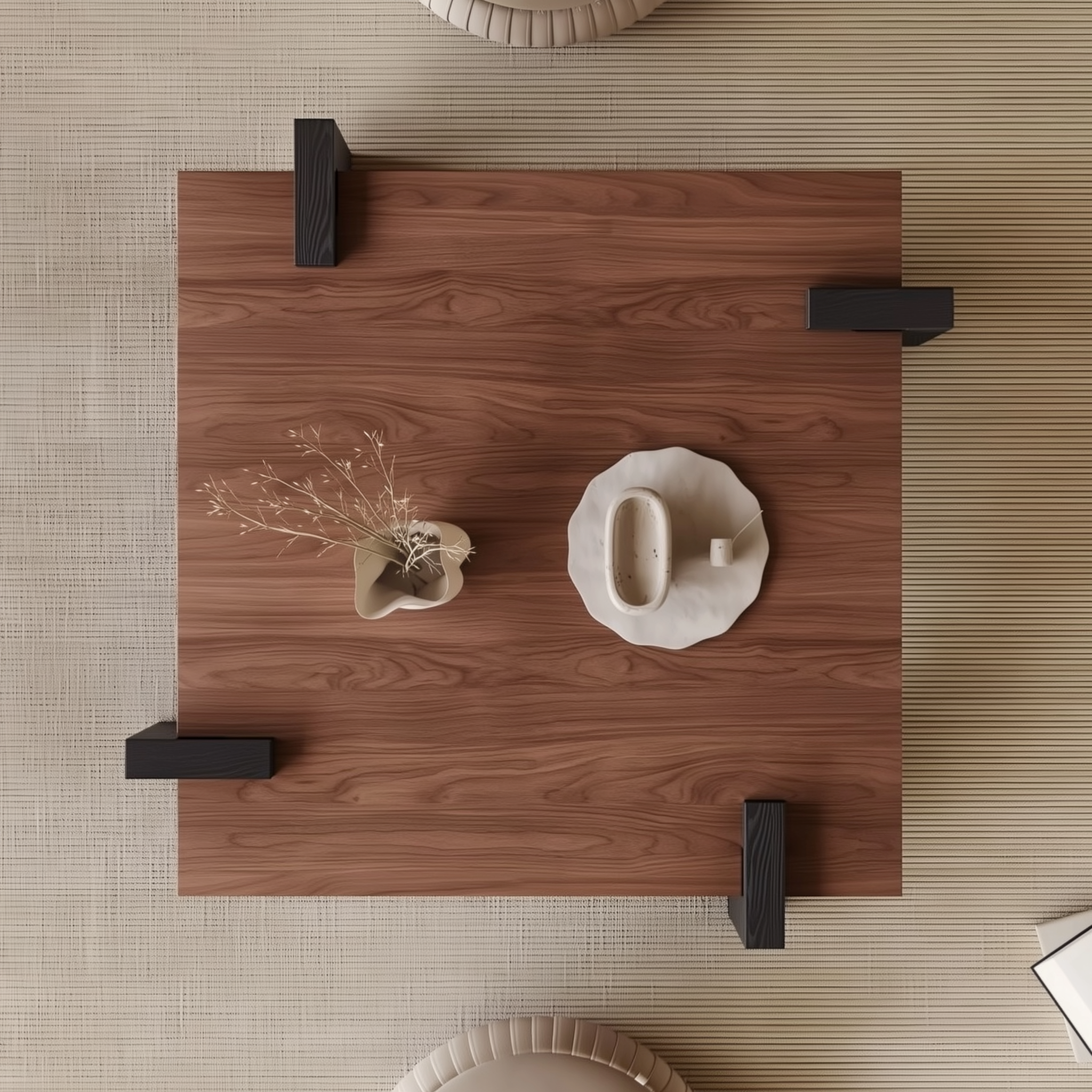 Table basse en bois arctique