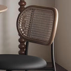 Table à manger ronde en bois et acier Lunaro