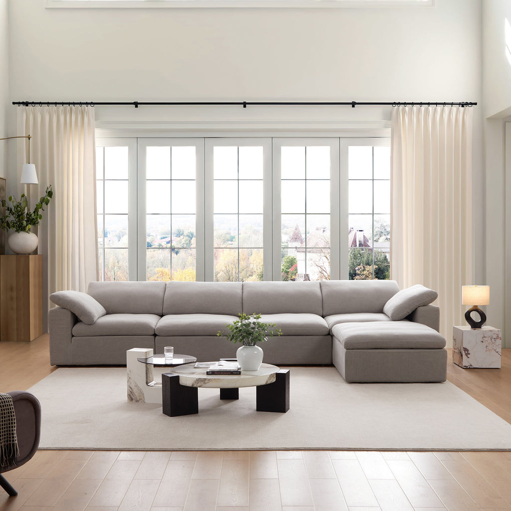 Canapé et pouf Tender Wabi-Sabi blancs