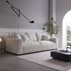 Canapé en tissu Serrat Beige Performance