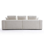 Canapé en tissu Serrat Beige Performance