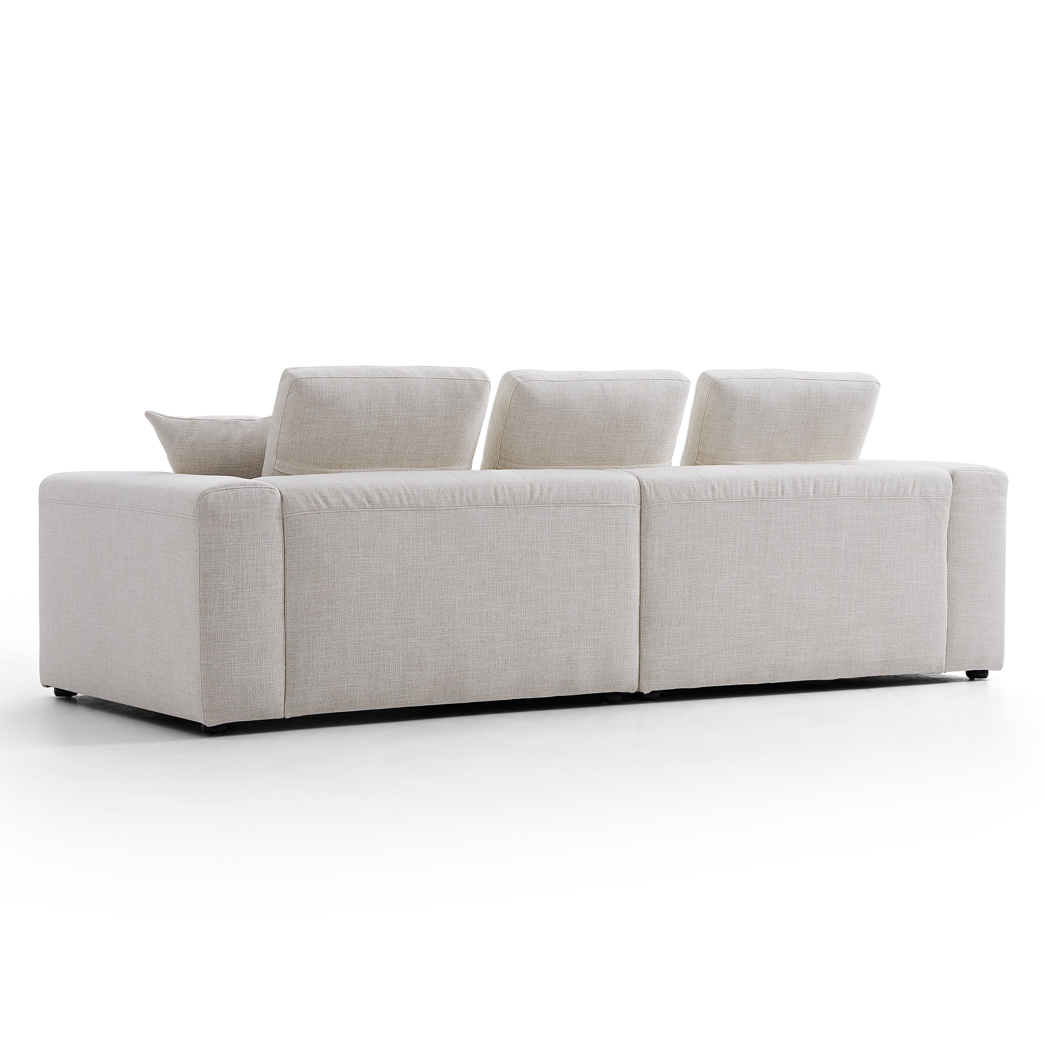 Canapé en tissu Serrat Beige Performance