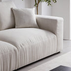 Canapé en tissu Serrat Beige Performance