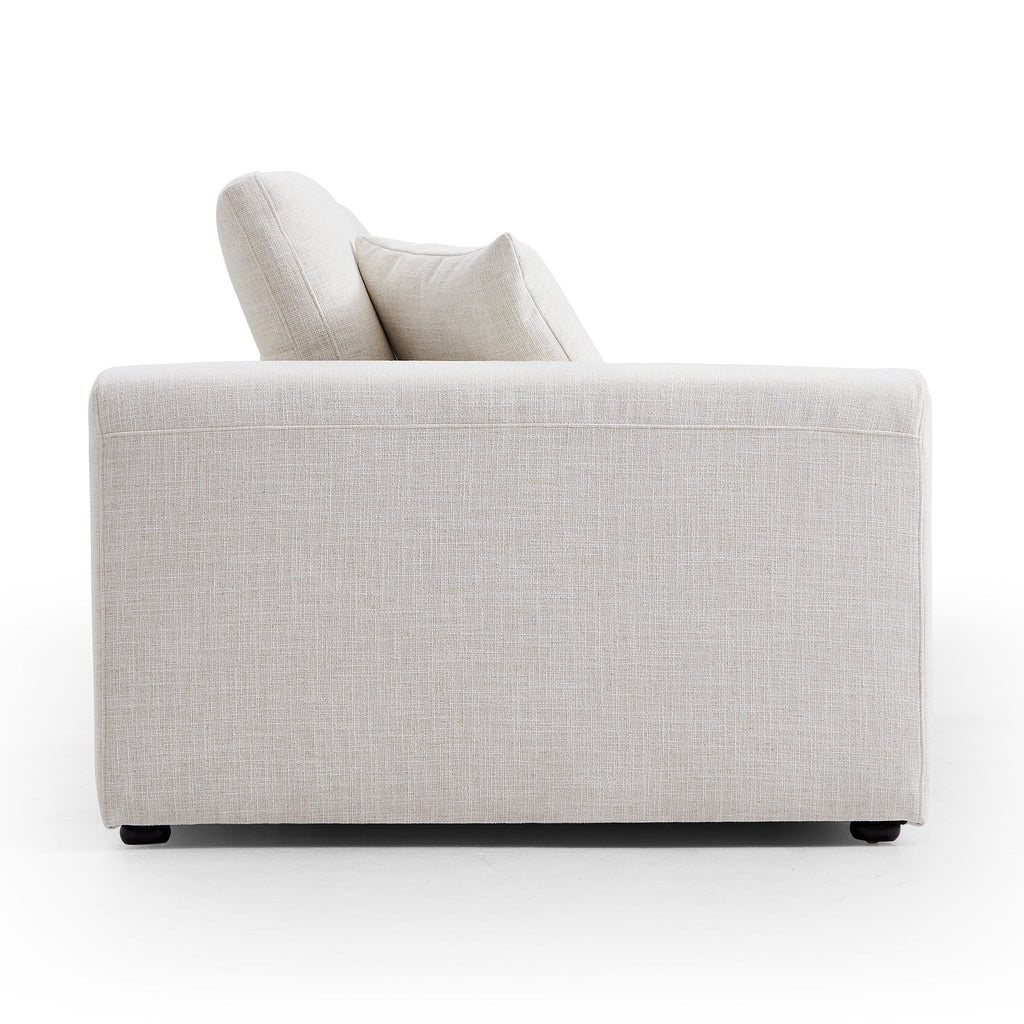 Canapé en tissu Serrat Beige Performance