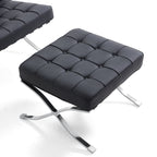 Fauteuil de salon en cuir Barcelona