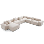 Canapé sectionnel blanc Freedom Modular en forme de U