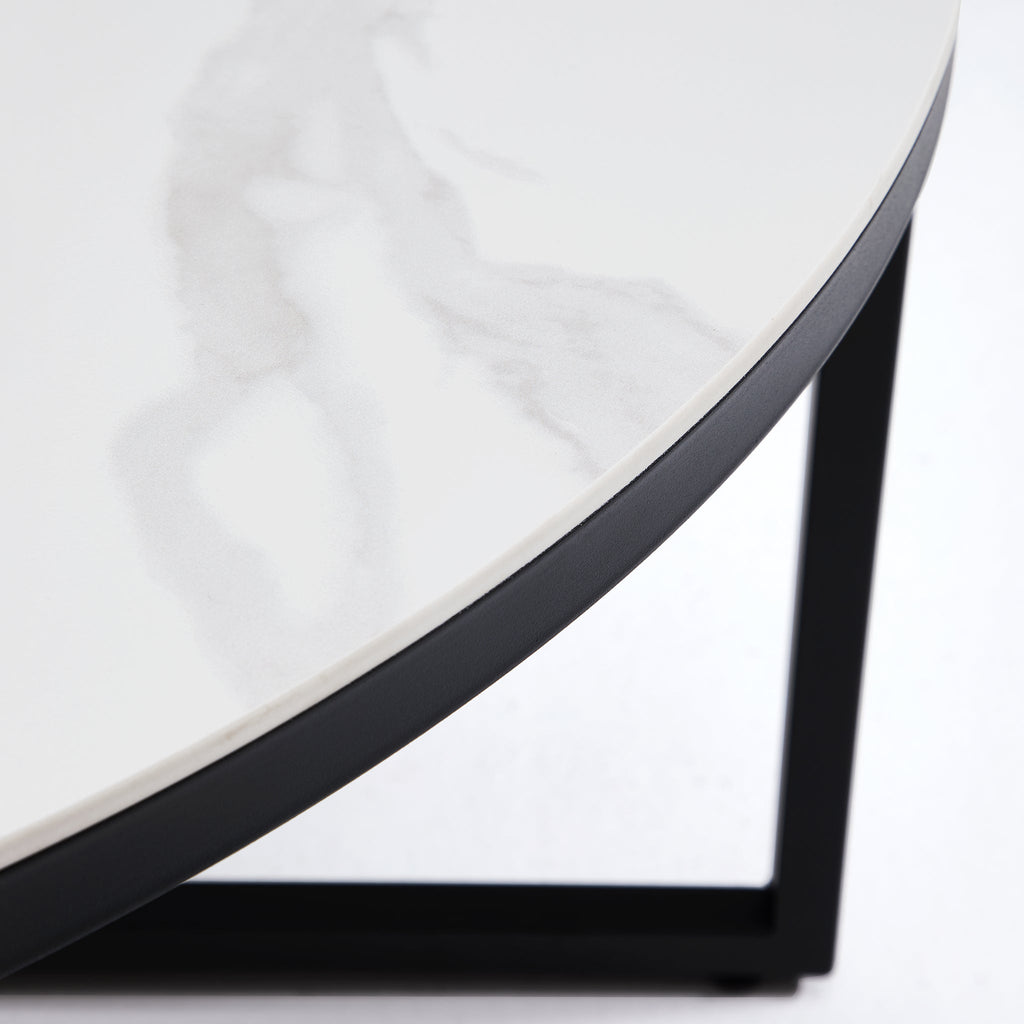 Ensemble de tables basses rondes et carrées Clarence