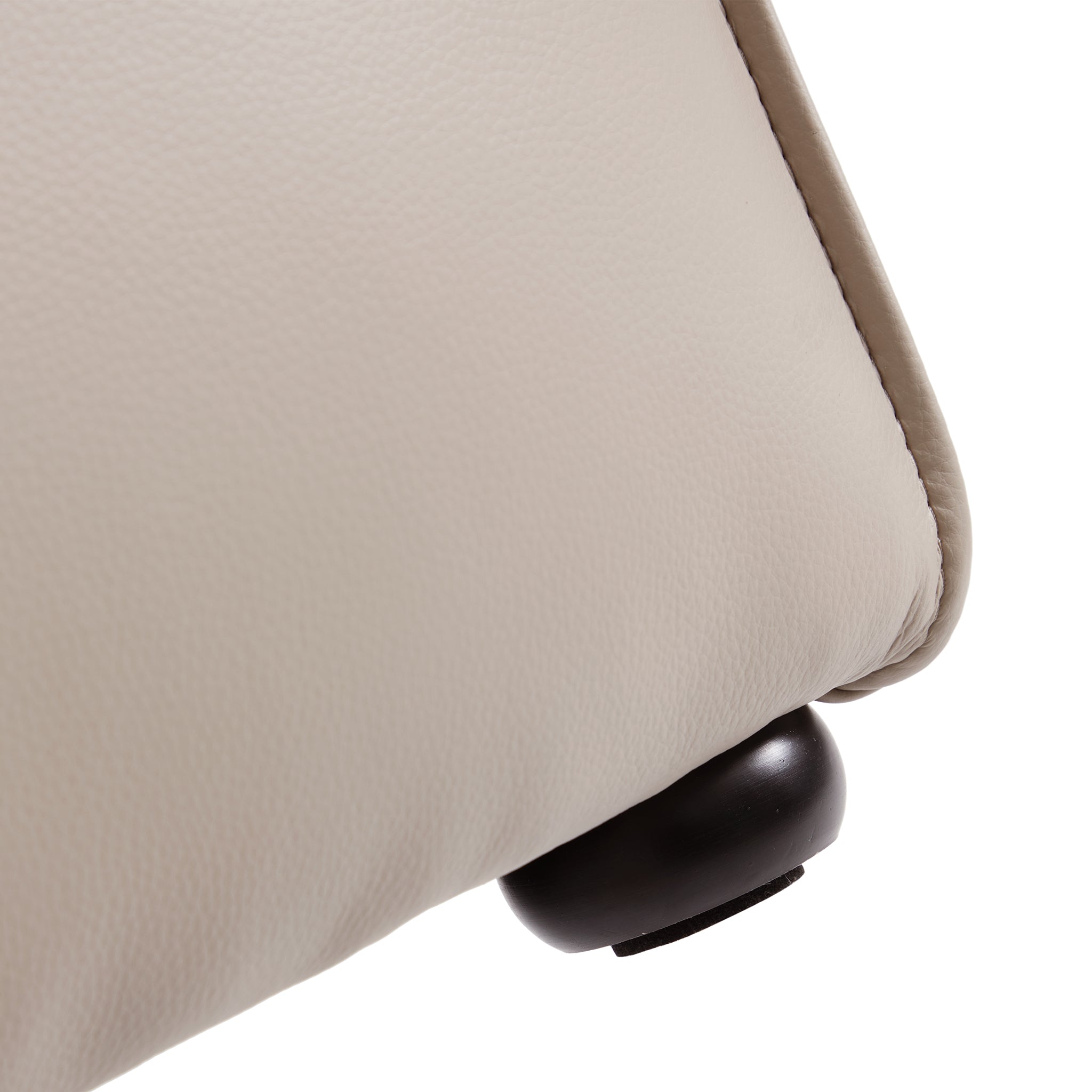 Fauteuil modulaire Cube en cuir véritable kaki