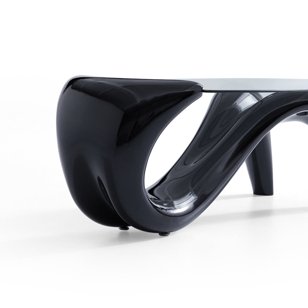 Table basse ovale élégante en forme de sirène