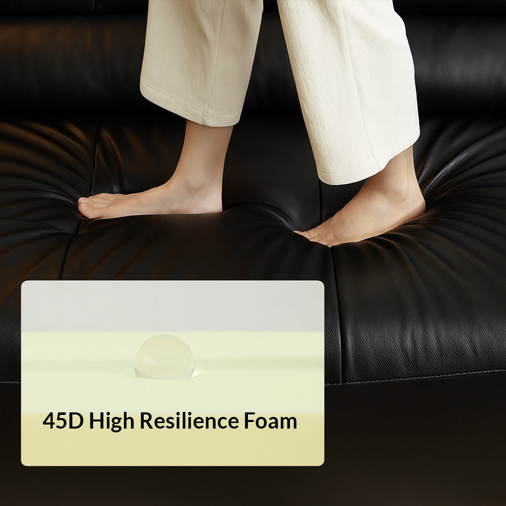 Canapé-lit en cuir Ridhay