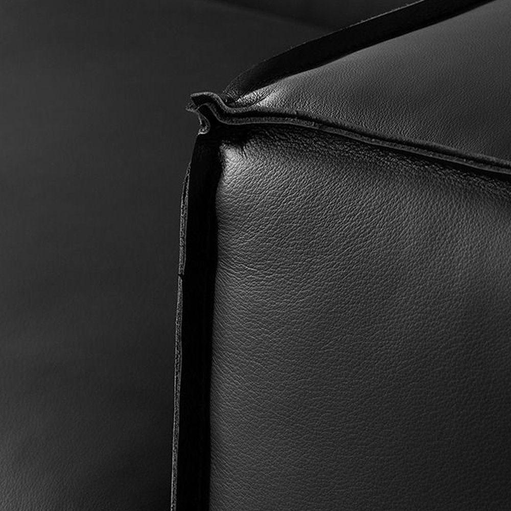 Canapé Kendall en cuir pleine fleur italien