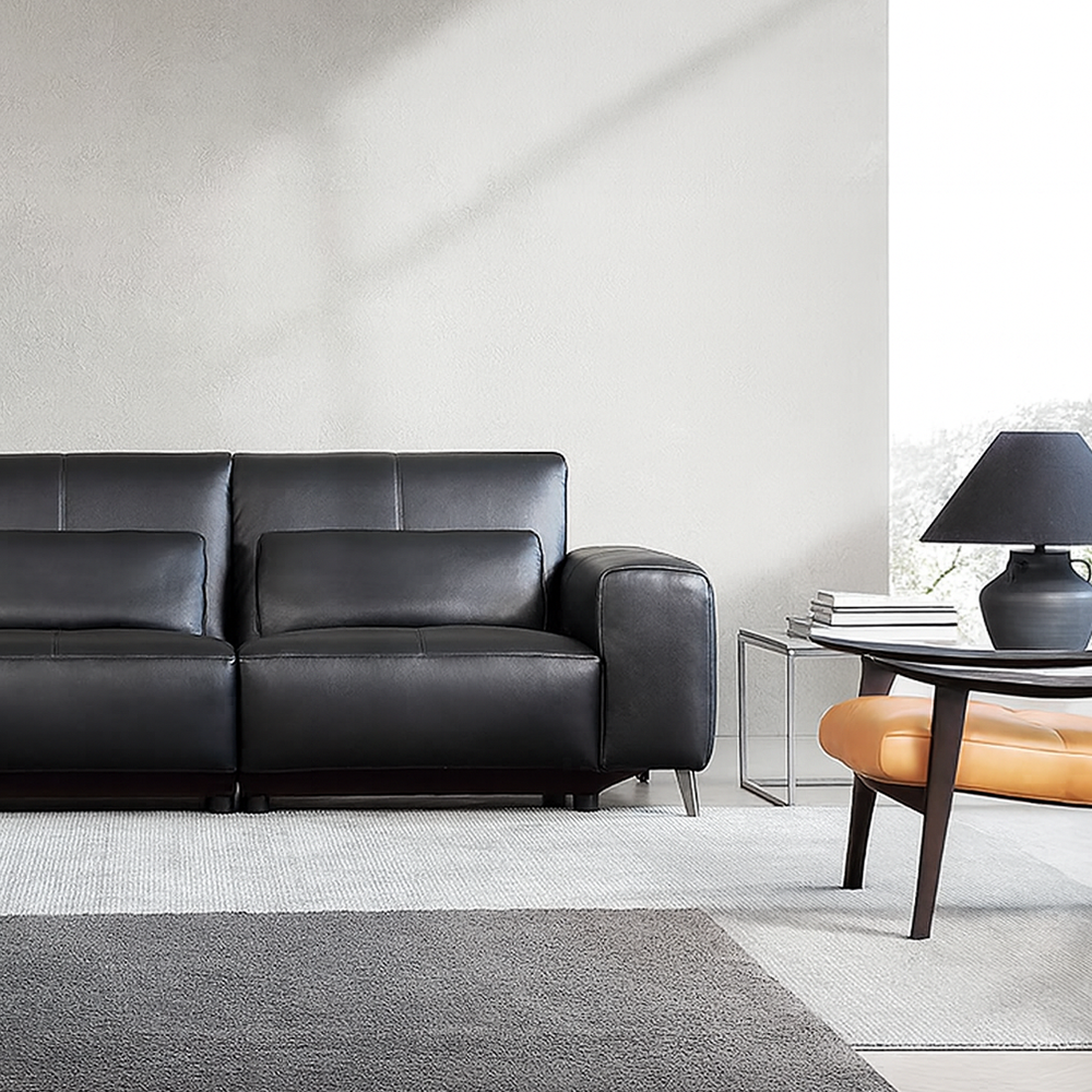 Canapé inclinable électrique Alto en cuir pleine fleur