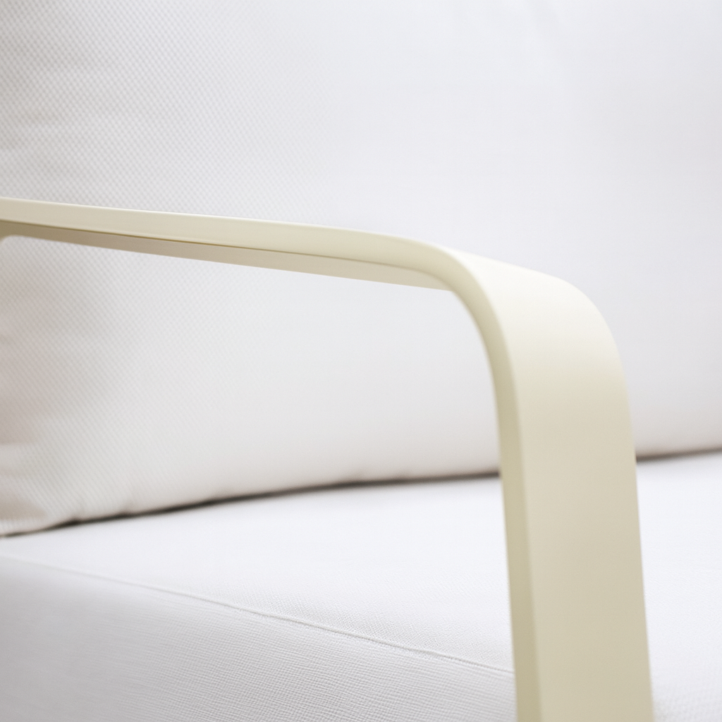 Ensemble de conversation extérieur en aluminium Mykonos avec coussins