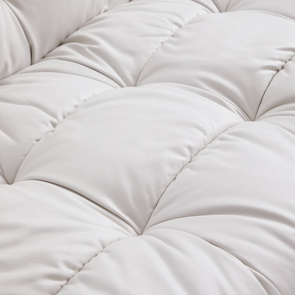 Ensemble sectionnel Boba Cream Leathaire