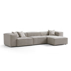 Canapé modulaire Freedom gris neuf avec pouf
