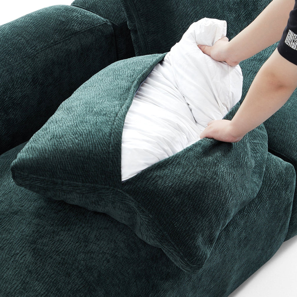 Le canapé d'angle en U bleu marine Empress