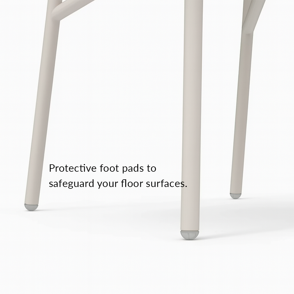 Ensemble de salle à manger d'extérieur Chloe pour 4 personnes avec table ronde en teck