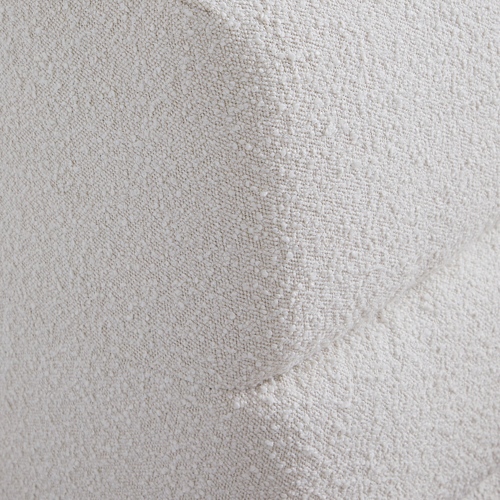 Lit en tissu bouclé moelleux