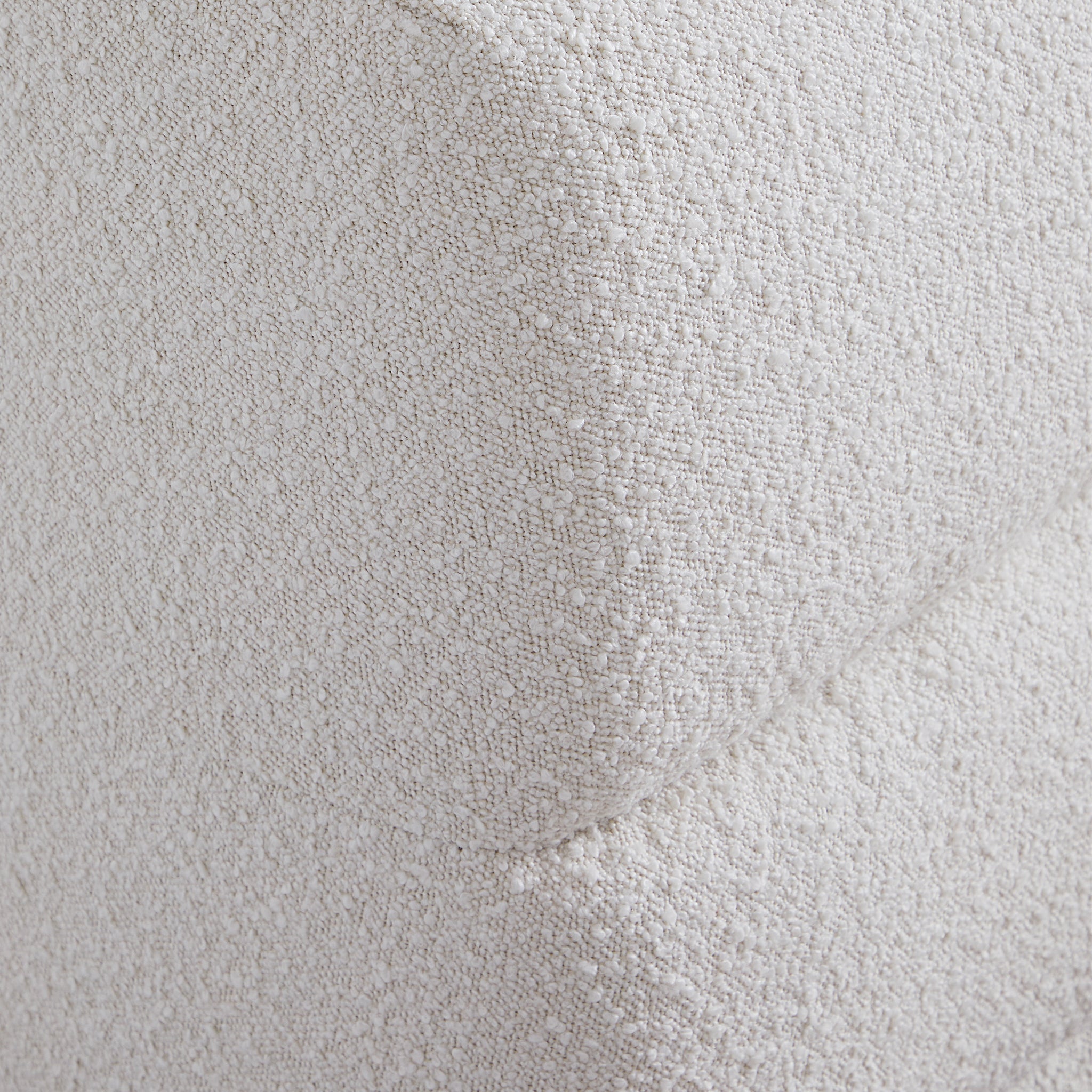 Lit en tissu bouclé moelleux