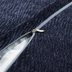 Le canapé et le pouf bleu marine Empress