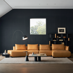 Canapé d'angle en cuir vintage Amber