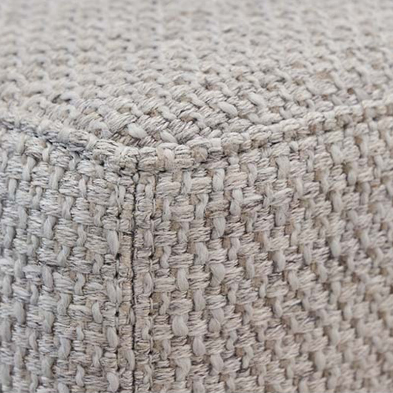 Canapé d'angle incurvé en tissu gris Arles