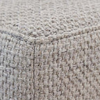 Canapé d'angle incurvé en tissu gris Arles