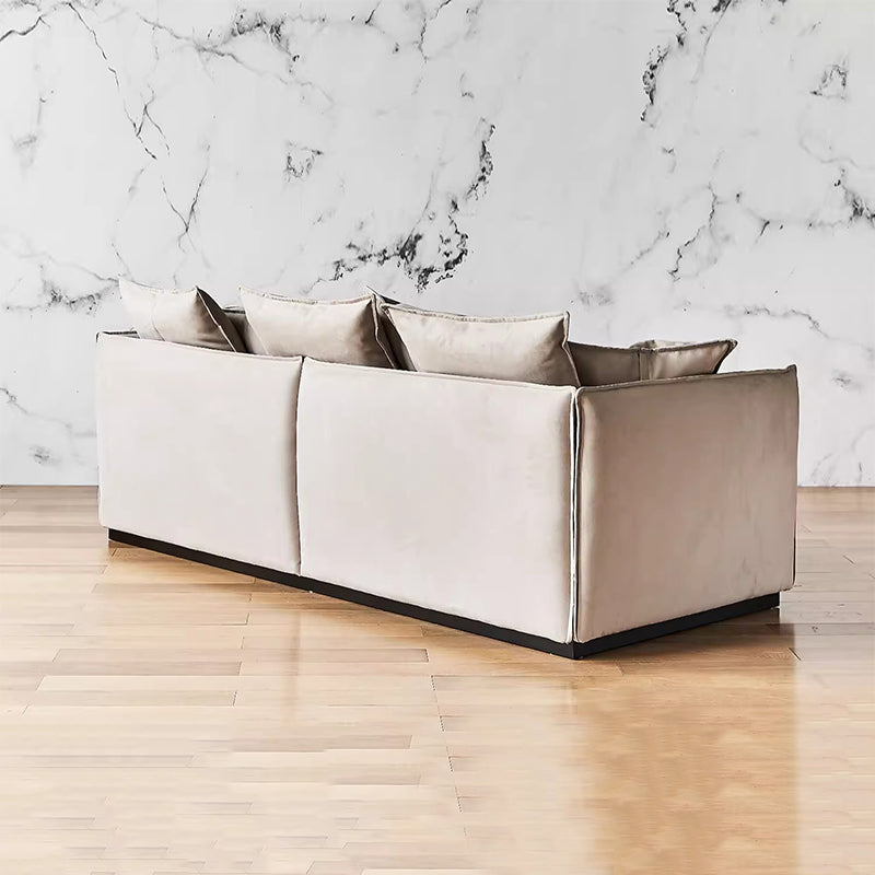 Canapé 3 places en velours kaki Filippo