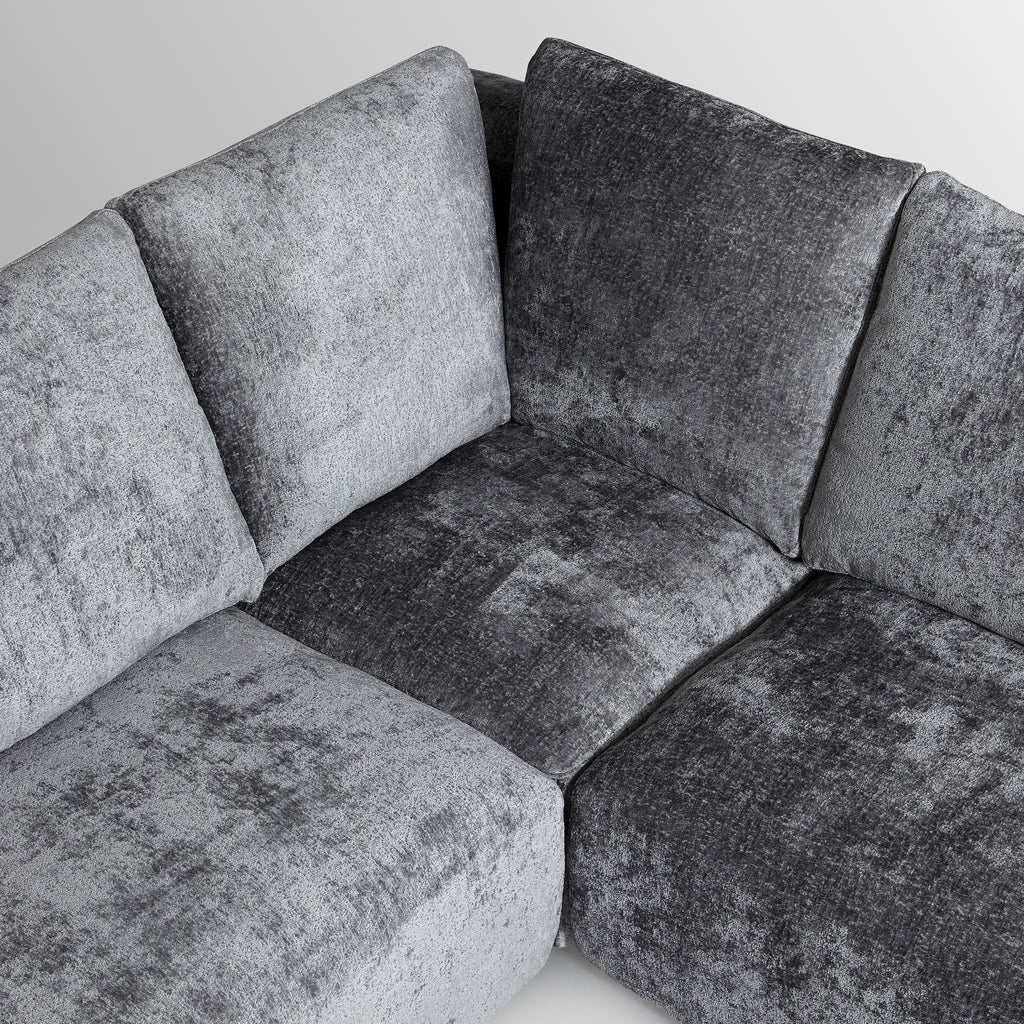 Le canapé d'angle sectionnel beige Empress