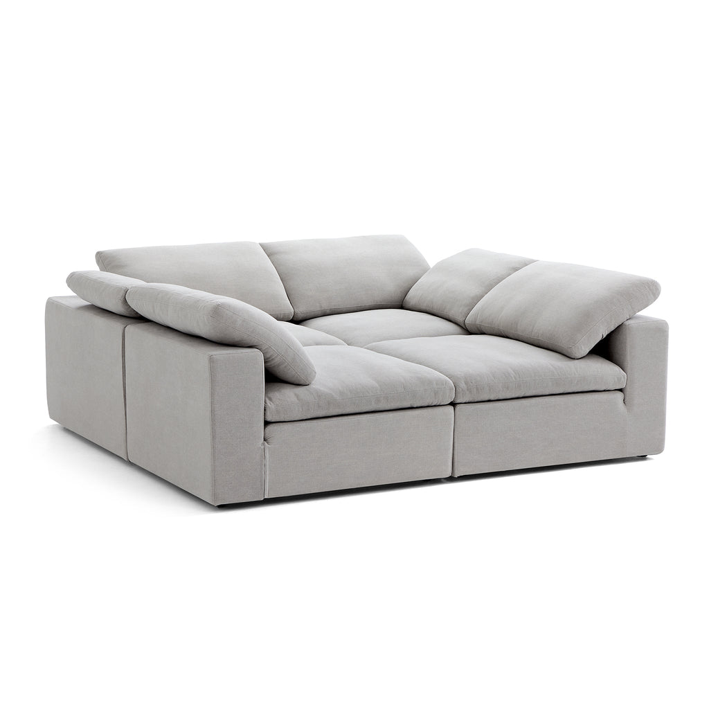 Canapé-lit gris tendre Wabi-Sabi