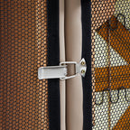 Canapé d'angle modulaire en cuir kaki Domus