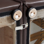 Canapé d'angle en U de luxe minimaliste en cuir marron foncé