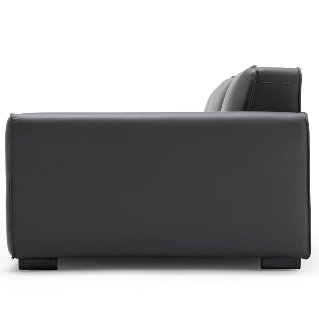 Canapé modulaire en cuir kaki Domus