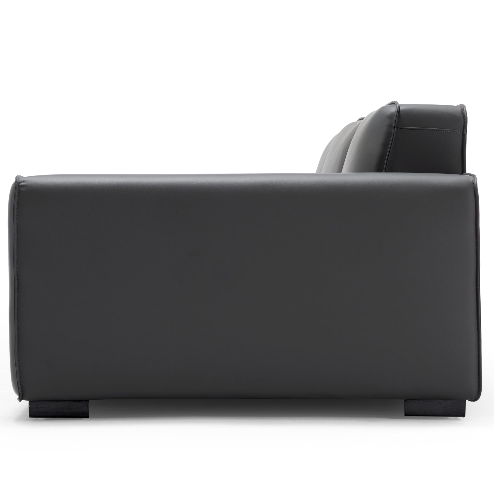 Canapé modulaire en cuir beige Domus