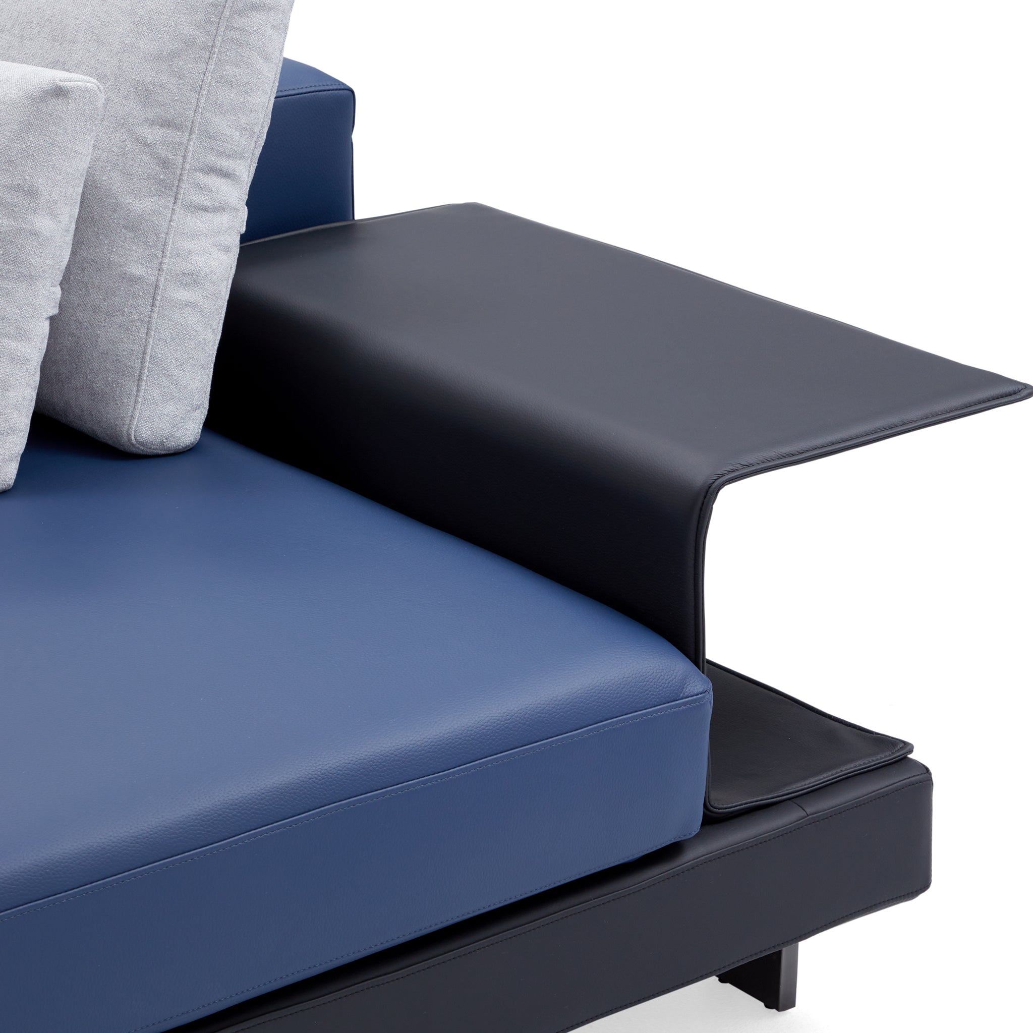 Canapé d'angle minimaliste blanc Connery