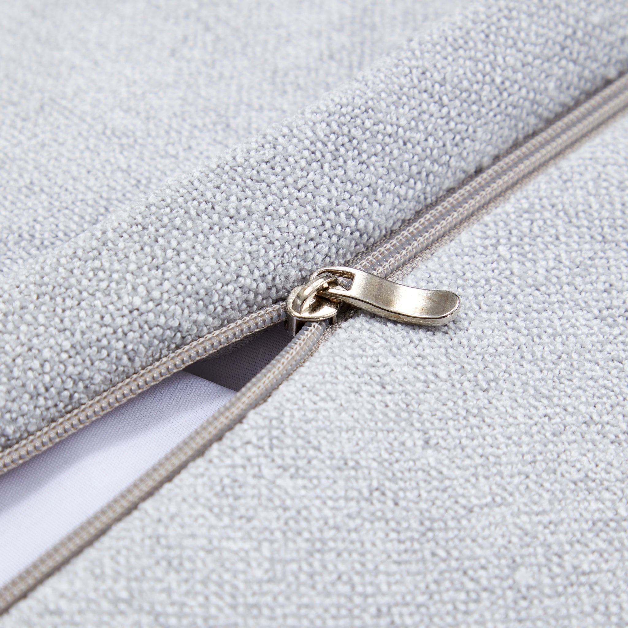 Canapé d'angle bleu minimaliste Connery