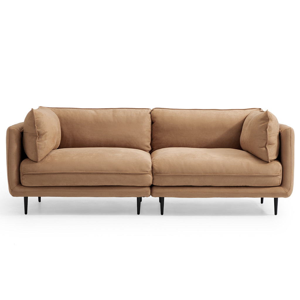 Canapé en tissu camel vanille