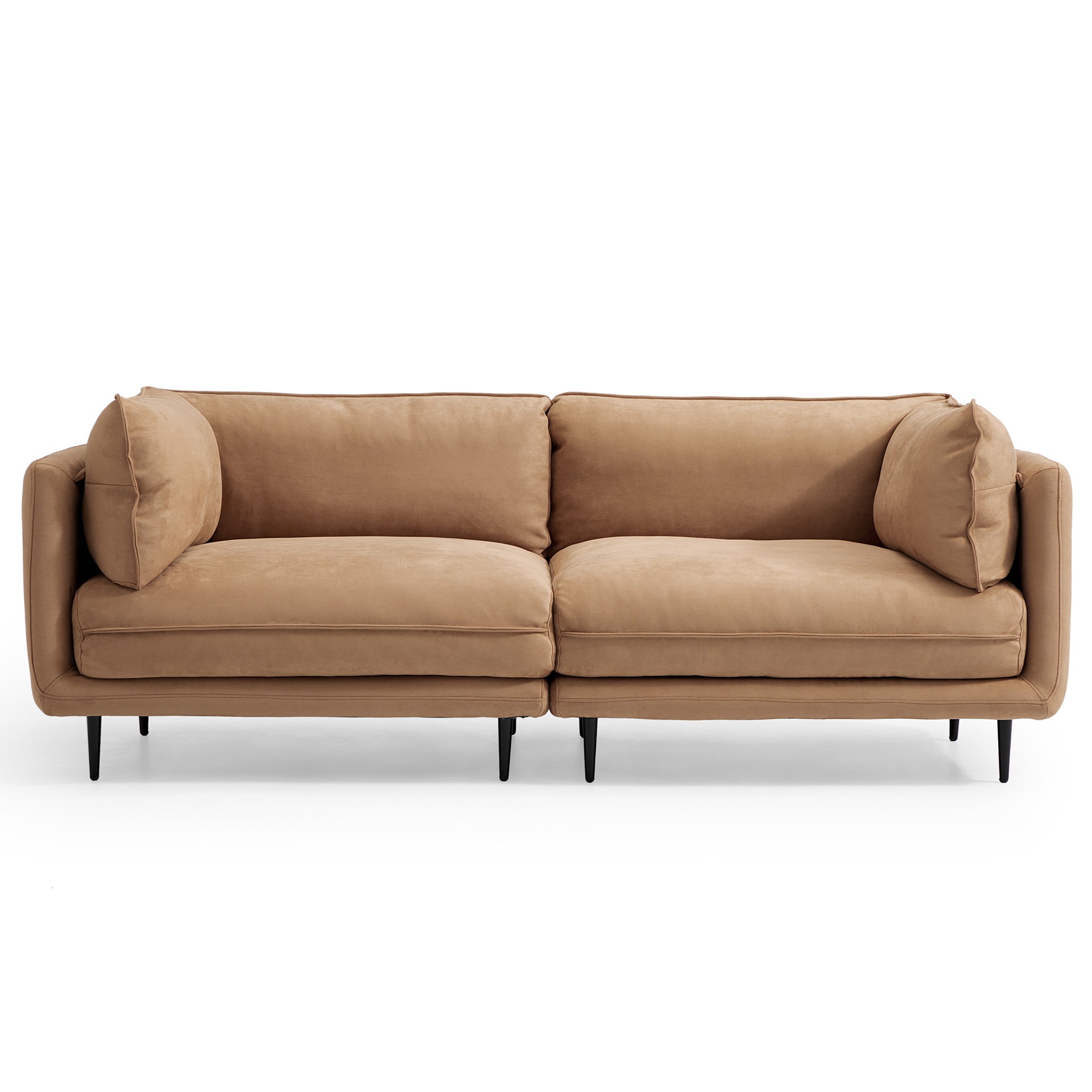 Canapé en tissu camel vanille