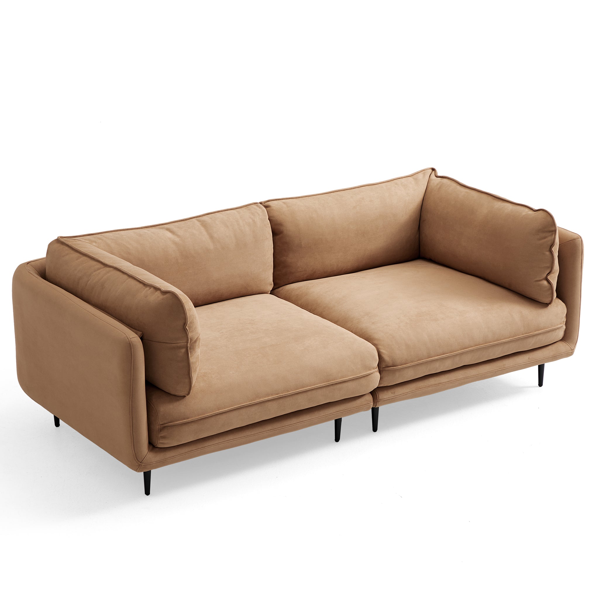 Canapé en tissu camel vanille