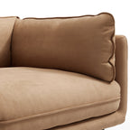 Canapé en tissu camel vanille